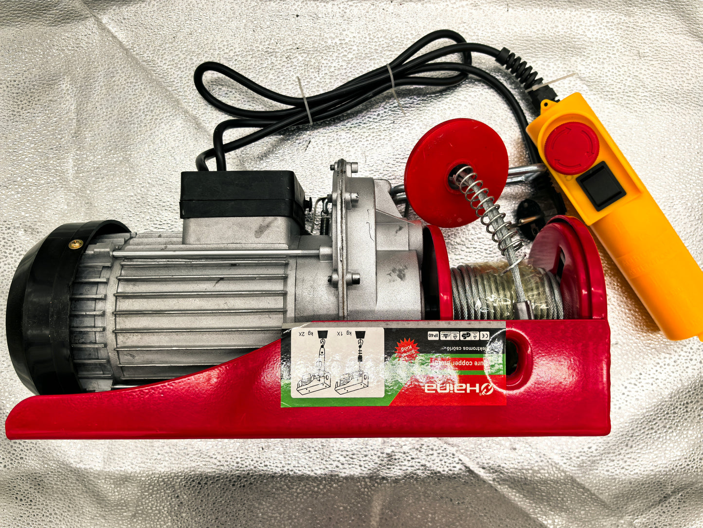 Palan cu cablu Haina 250kg/500kg, 2500W