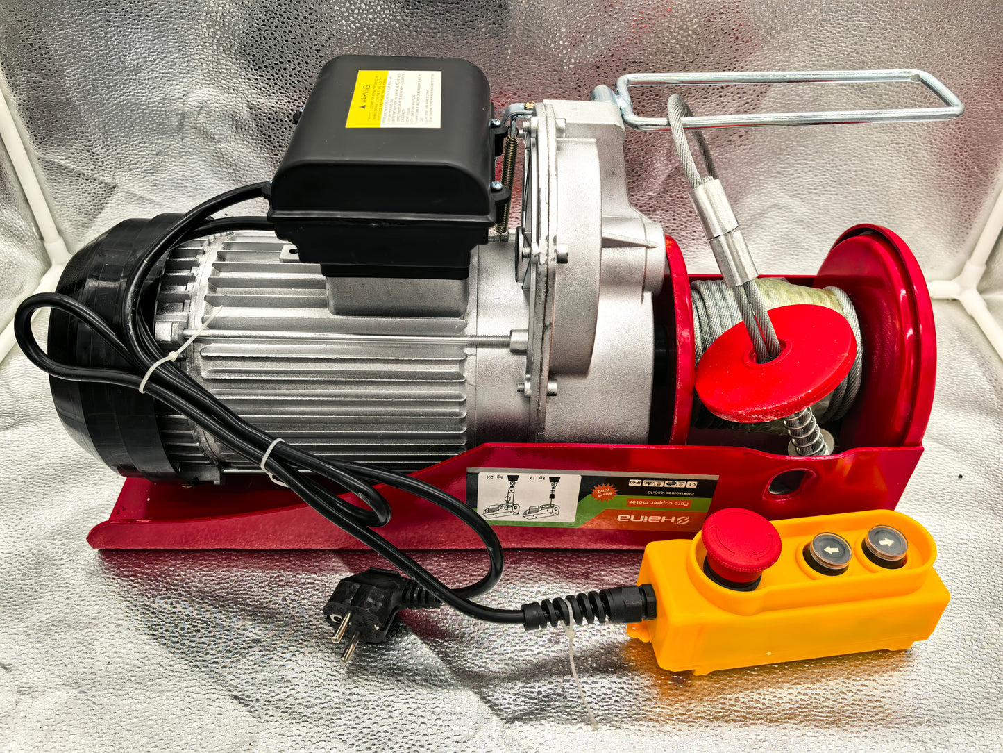 Palan electric cu cablu de otel  Haina 500kg/1000kg 3500W”