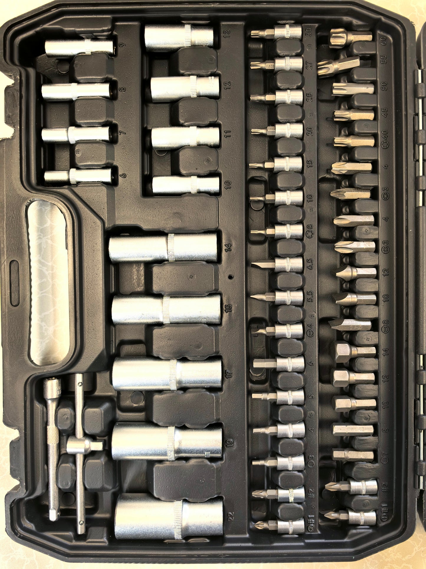 Trusa tubulare, negru 108 piese