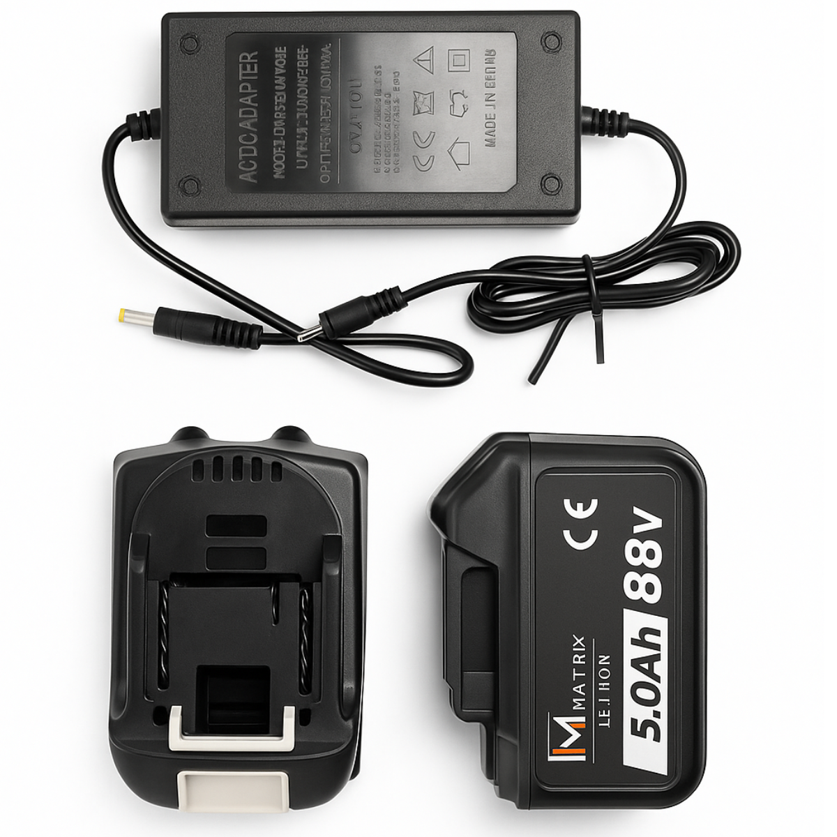 Set 2x Acumulatori Li-ion Universali 88V + Incarcator