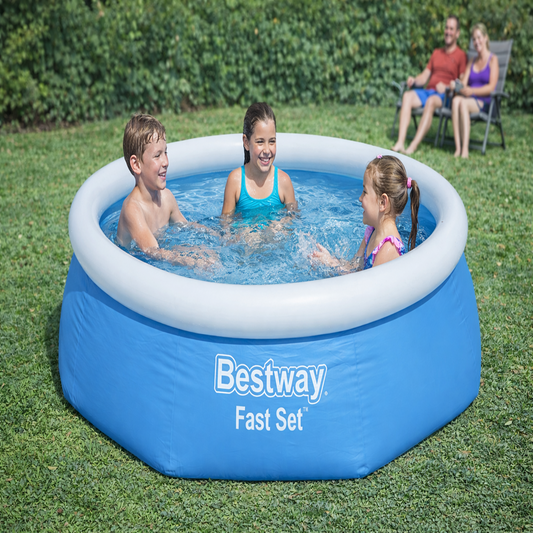 Piscina gonflabila rotunda 244 cm, 1880L, montaj rapid, rezistenta UV