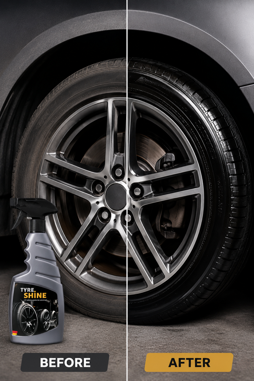 Solutie Protectie Anvelope RIK Premium Tyre Shine 750ml cu Pulverizator