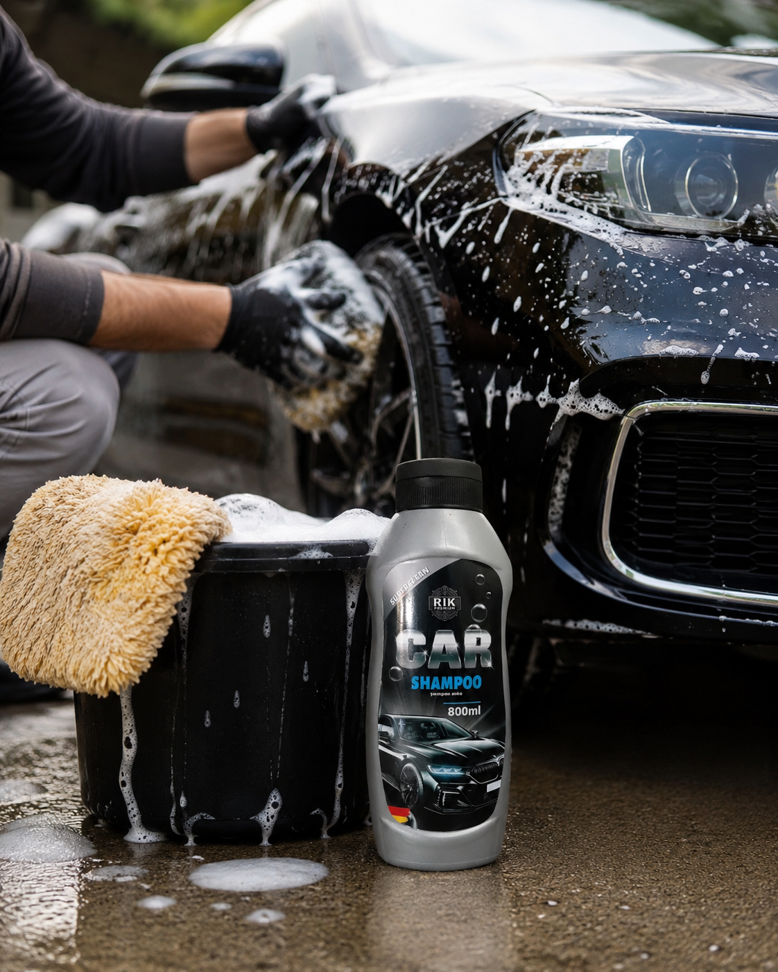 Sampon Auto RIK Premium Car Shampoo 800ml pentru Spalare Manuala