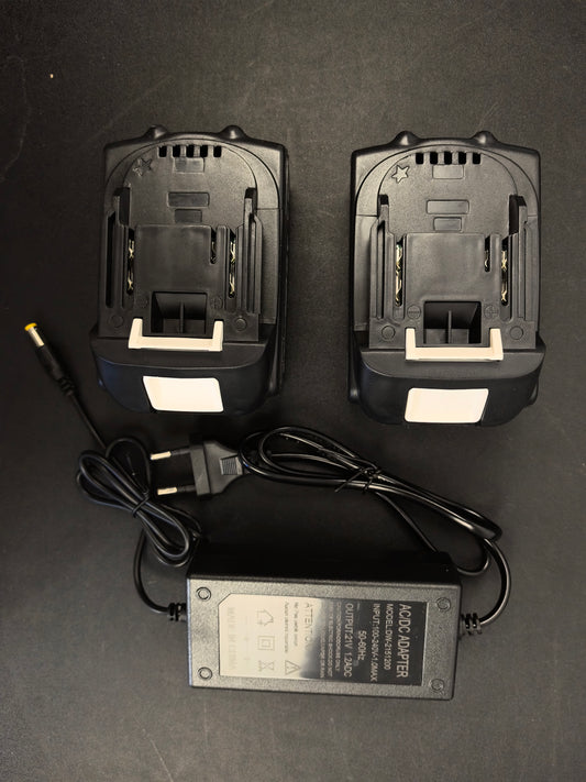 Set 2x Acumulatori Li-ion Universali 88V + Incarcator