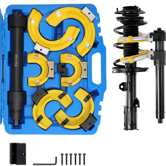 Set compresor cu arcuri VEVOR Strut,  cu manson protector galben