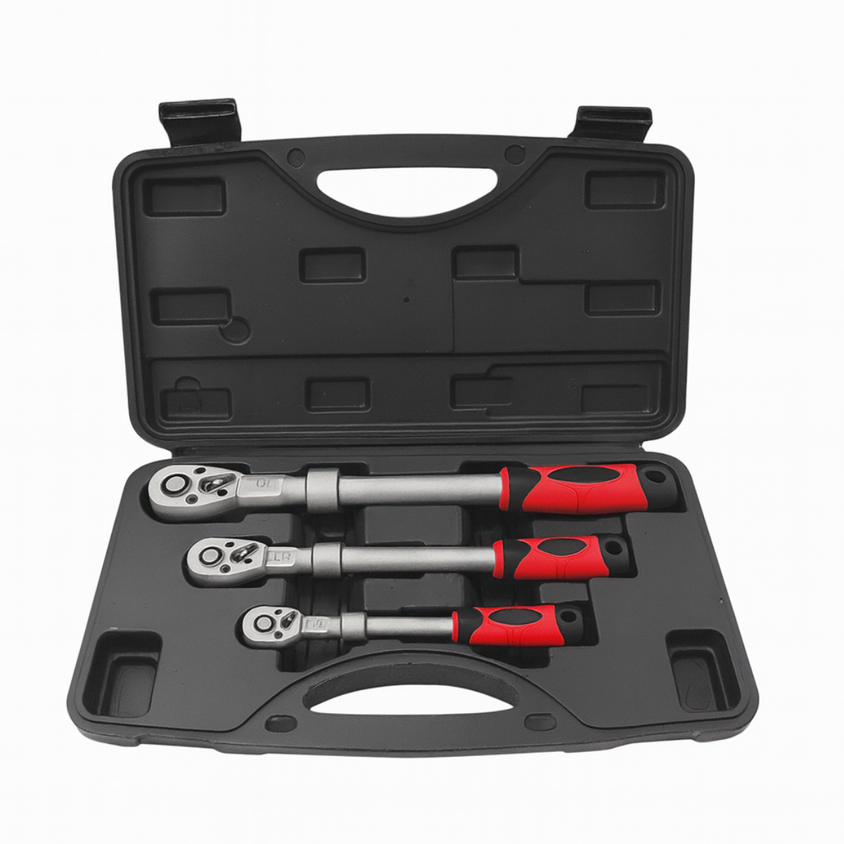 Set de 3 chei cu clichet  ½″, ⅜″ și ¼″