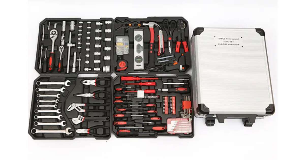 Set de scule 187 piese in valiza